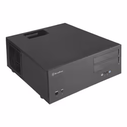 Silverstone GD08, HTPC, PC, Noir, ATX, EATX, micro ATX, SSI CEB, SSI EEB, Aluminium, Acier, maison/bureau