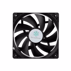 Silverstone FN121-P, Ventilateur, 12 cm, 1200 tr/min, 25,15 dB, 58,47 cfm, Noir
