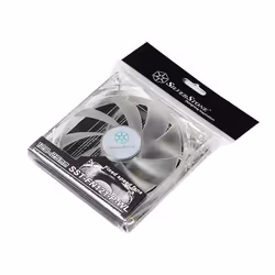 Silverstone FN121-P-WL, Ventilateur, 12 cm, 1200 tr/min, 25,15 dB, 58,47 cfm, Transparent