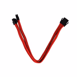 Silverstone 8pin - EPS12V 8pin(4+4), 0.3m, 0,3 m, 8-pin(4+4) EPS12V, Mâle, Mâle, Rouge