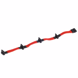 Silverstone 0.3m, Molex 4p/4xSATA, 0,3 m, Molex (4-pin), 4 x SATA 15 broches, Mâle, Mâle, Droit