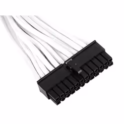 Silverstone 24pin -24pin, 0.3m, 0,3 m, ATX (24-pin), ATX (24-pin), Mâle, Femelle, Blanc