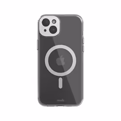 Coque telephone - bumper telephone Moshi iGlaze Magsafe Coque pour iPhone 15 Plus Argenté