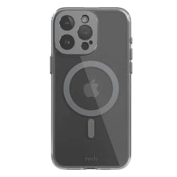 Moshi Coque MagSafe pour iPhone 15 Pro Max iGlaze avec Protection Caméra Antichoc Gris