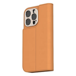 Étui à rabat en cuir - Moshi - Overture MagSafe - Marron caramel - Compatible iPhone 16 Pro - 3-en-1