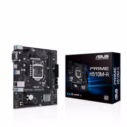 ASUS PRIME H510M-R, Intel, LGA 1200 (Socket H5), Intel® Celeron® G, Intel® Core™ i3, Intel® Core™ i5, Intel® Core™ i7, Intel® ...