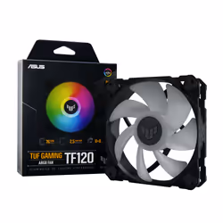 ASUS TUF Gaming TF120 ARGB Fan Boitier PC Refroidisseur d'air 12 cm Noir - Vue supplémentaire 10