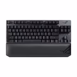 ASUS ROG Strix Scope RX TKL Wireless Deluxe, 80%, USB + RF Wireless + Bluetooth, Clavier mécanique, AZERTY, LED RGB, Noir