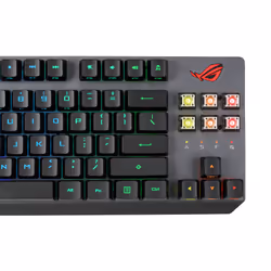 ASUS ROG Strix Scope RX TKL Wireless Deluxe clavier USB + RF Wireless + Bluetooth AZERTY Français Noir - Vue supplémentaire 8