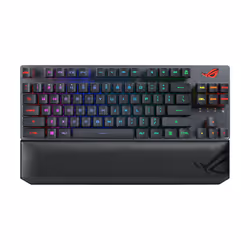ASUS ROG Strix Scope RX TKL Wireless Deluxe clavier USB + RF Wireless + Bluetooth AZERTY Français Noir - Vue supplémentaire 9