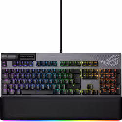 ASUS ROG Strix Flare II Animate, Taille réelle (100 %), USB, Clavier mécanique, QWERTZ, LED RGB, Noir