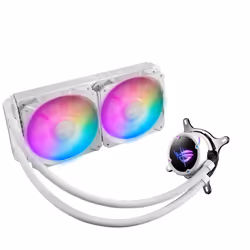 ASUS ROG STRIX LC II 240 ARGB White Edition, Refroidisseur de liquide tout-en-un, 12 cm, 80,95 cfm, 137,5 m³/h, Blanc