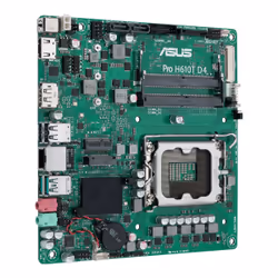 ASUS Pro H610T D4-CSM, Intel, LGA 1700, Intel® Celeron®, Intel® Core™ i3, Intel® Core™ i5, Intel® Core™ i7, Intel® Core™ i9,  ...