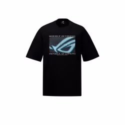 ASUS ROG Cosmic Wave, Tee-shirt, Adulte, Mâle, Noir, XL, SML
