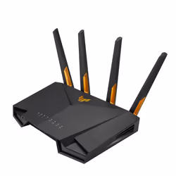 ASUS TUF Gaming AX3000 V2, Wi-Fi 6 (802.11ax), Bi-bande (2,4 GHz / 5 GHz), Ethernet/LAN, Noir, Orange, Routeur