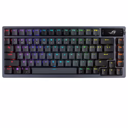 ASUS Azoth, 75%, USB + RF Wireless + Bluetooth, Clavier mécanique, QWERTY, LED RGB, Métallique