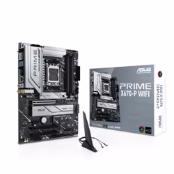ASUS PRIME X670-P WIFI, AMD, Emplacement AM5, DDR5-SDRAM, 128 Go, DIMM, Double canal