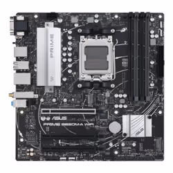 ASUS PRIME B650M-A WIFI, AMD, Emplacement AM5, AMD Ryzen 7 7th Gen, AMD Ryzen 9 7th Gen, Emplacement AM5, DDR5-SDRAM, 128 Go