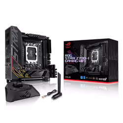 ASUS ROG STRIX Z790-I GAMING WIFI, AMD, LGA 1700, Intel® Celeron®, Intel® Core™ i3, Intel® Core™ i5, Intel® Core™ i7, Intel® ...