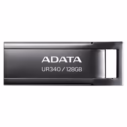 ADATA UR340, 128 Go, USB Type-A, 3.2 Gen 2 (3.1 Gen 2), 100 Mo/s, Casquette, Noir