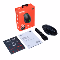 XPG ALPHA-BKCWW souris Droitier RF Wireless + USB Type-C Optique 16000 DPI