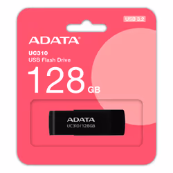 ADATA UC310, 128 Go, USB Type-A, 3.2 Gen 1 (3.1 Gen 1), 100 Mo/s, Pivotant, Noir