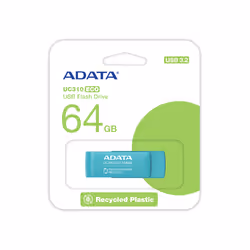 ADATA UC310 ECO, 64 Go, USB Type-A, 3.2 Gen 1 (3.1 Gen 1), Pivotant, 9 g, Vert