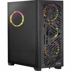 XPG LANDER 501, Midi Tower, PC, Noir, ATX, EATX, ITX, micro ATX, SPCC, Verre trempé, 16,7 cm