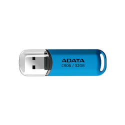 ADATA AC906-32G-RWB lecteur USB flash 32 Go USB Type-A 2.0 Bleu, Transparent