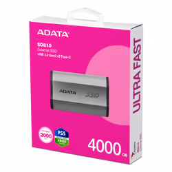 ADATA SD810 4 To USB Type-C USB 3.2 Gen 2x2 Argent - Vue supplémentaire 6