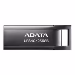 ADATA UR340, 256 Go, USB Type-A, 3.2 Gen 1 (3.1 Gen 1), 100 Mo/s, Sans capuchon, Noir