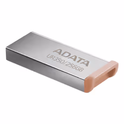 ADATA UR350 lecteur USB flash 256 Go USB Type-A 3.2 Gen 1 (3.1 Gen 1) Marron, Acier inoxydable