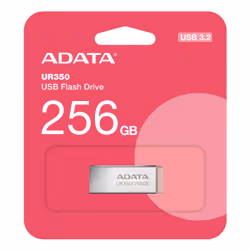 ADATA UR350 lecteur USB flash 256 Go USB Type-A 3.2 Gen 1 (3.1 Gen 1) Marron, Acier inoxydable - Vue supplémentaire 5