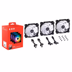 XPG VENTO 120 ARGB PWM, Ventilateur, 12 cm, 300 tr/min, 1850 tr/min, 29 dB, 50,27 cfm