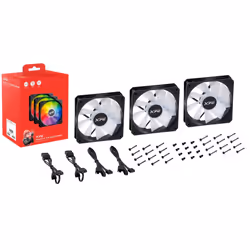 XPG VENTO R 120 ARGB PWM, Ventilateur, 12 cm, 300 tr/min, 1650 tr/min, 62,33 cfm, Noir