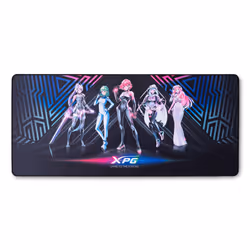 XPG Frontline XL Saga Series, Multicolore, Image, Microfibre, Tapis de souris de jeu
