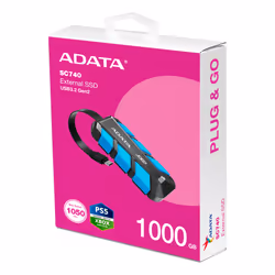 ADATA SC740 1 To USB Type-C 3.2 Gen 2 (3.1 Gen 2) Noir, Bleu - Vue supplémentaire 6