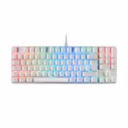 Mars Gaming MKREVOPROWBPT, Sans clé (80 - 87%), USB, Clavier à membrane, LED RGB, Blanc