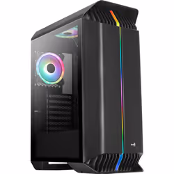 Aerocool Gladiator Duo, Midi Tower, PC, Noir, ATX, micro ATX, Mini-ITX, ABS, SPCC, Jouer