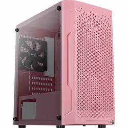 Mini-Tower - AERCOOL - TRINITY V1 - Verre trempé - Couleur rose - ATX