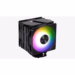 Aerocool Rime 4 Dual Processeur Refroidisseur d'air 12 cm Noir 1 pièce(s)