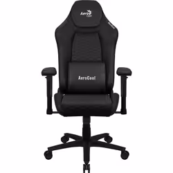 Aerocool CROWNBK Siège pour jeu vidéo Siège de jeu universel Siège rembourré Noir