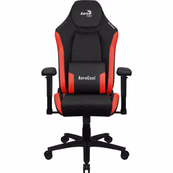 Aerocool CROWNBR Siège pour jeu vidéo Siège de jeu universel Siège rembourré Noir, Rouge
