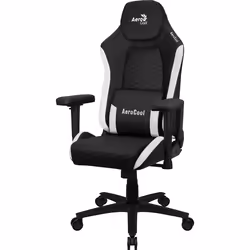 Aerocool CROWNBW, Siège de jeu universel, 150 kg, Siège rembourré, Dossier rembourré, 125 kg, Noir