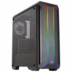 Aerocool Skyline ARGB, Midi Tower, PC, Noir, ATX, micro ATX, Mini-ITX, ABS, SPCC, 15,5 cm