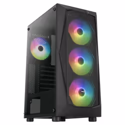 Aerocool Falcon-A-BK-v2, PC, Noir, ATX, micro ATX, Mini-ITX, ABS, SPCC, Acier, 15,7 cm, 29 cm