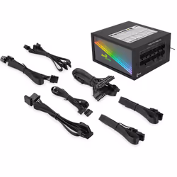 Aerocool MIRAGEGOLD650M unité d'alimentation d'énergie 650 W 20+4 pin ATX ATX Noir - Vue supplémentaire 5
