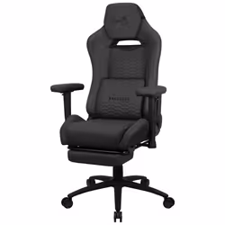 Aerocool Royal AeroWeave, Siège de jeu universel, 150 kg, Siège rembourré, Dossier rembourré, 125 kg, Noir