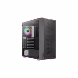 Aerocool Skribble, Midi Tower, PC, Noir, ATX, micro ATX, Mini-ITX, ABS, SPCC, Jouer