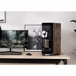 APNX V1-W-BK-v1 Midi Tower Noir, Bois - Vue supplémentaire 2